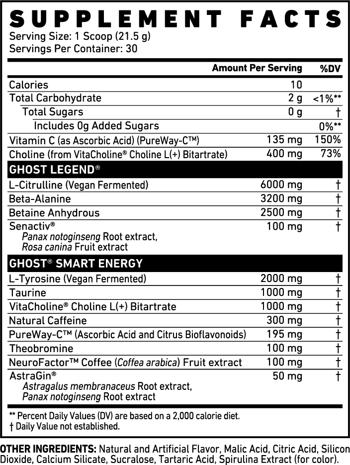 Ghost-Legend-Pre-Workout-Ingredients-Label