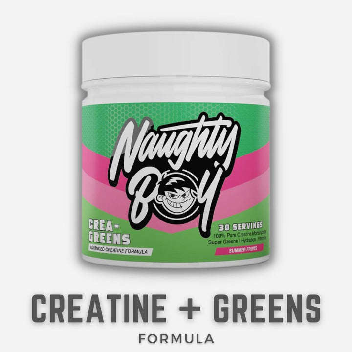 Naughty Boy Crea-Greens | Creatine & Super Greens