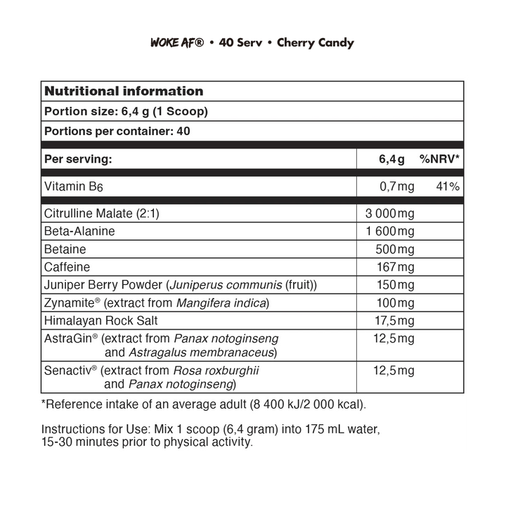 Bucked Up | Woke AF | Pre-Workout