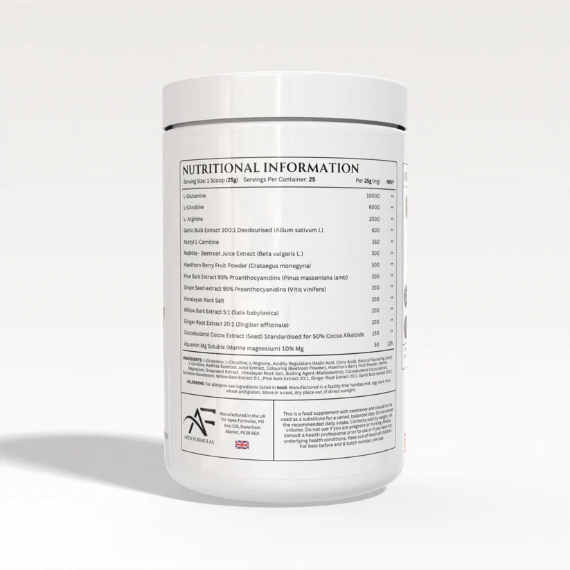 Apex Formulas | Apex Pump | Pre-Workout | Stim-Free