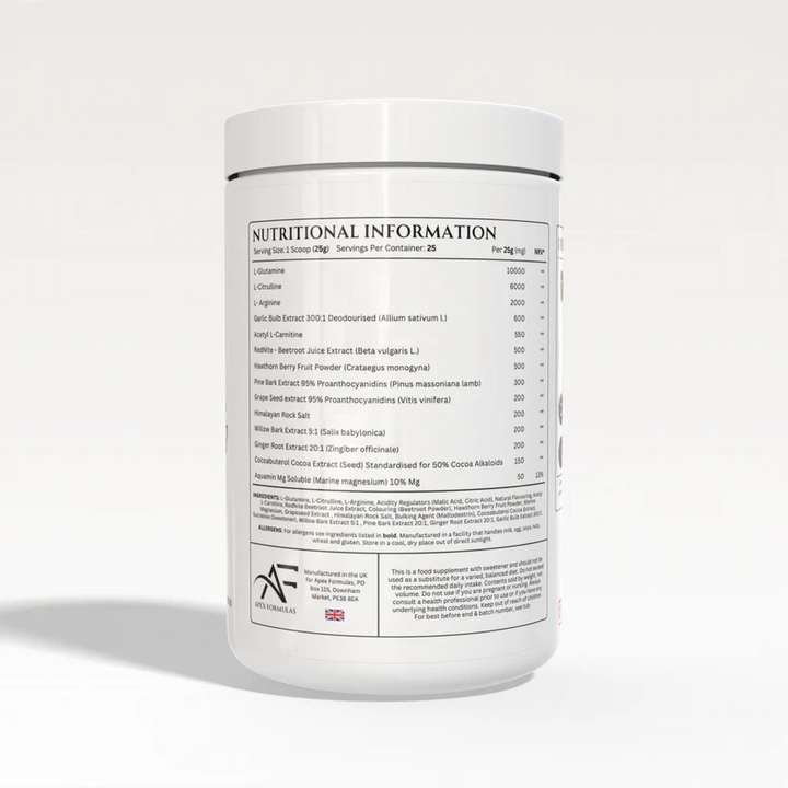 Apex Formulas | Apex Pump | Pre-Workout | Stim-Free