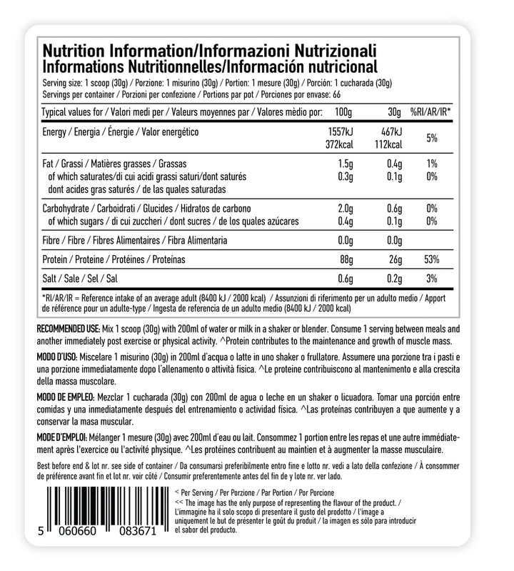 Per4m | Isolate Zero | Whey Protein Isolate | 2kg
