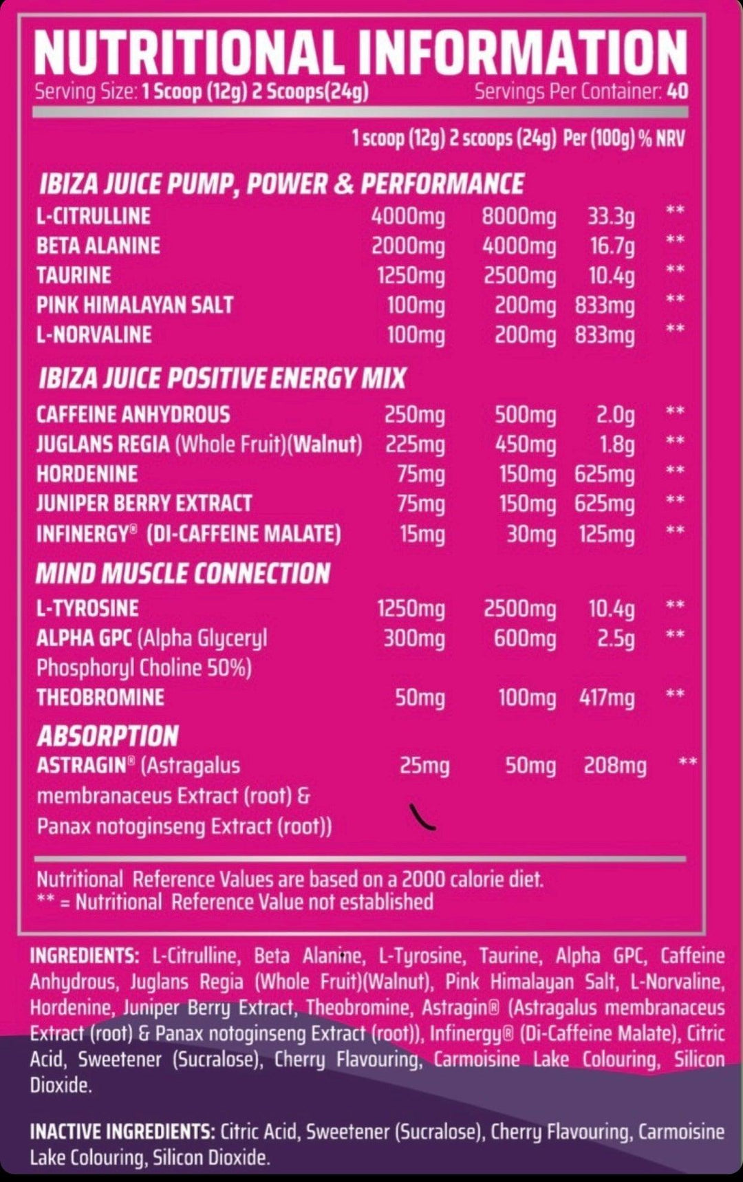 Gorillalpha Ibiza Juice - The Supps House LTD