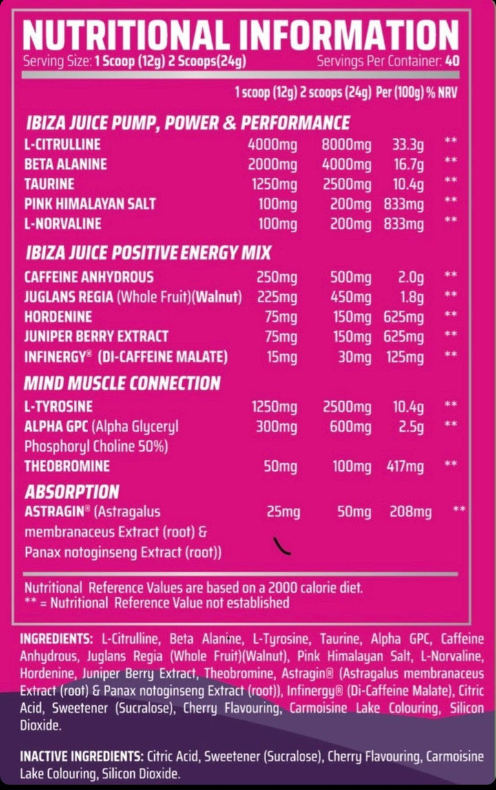 Gorillalpha Ibiza Juice - The Supps House LTD