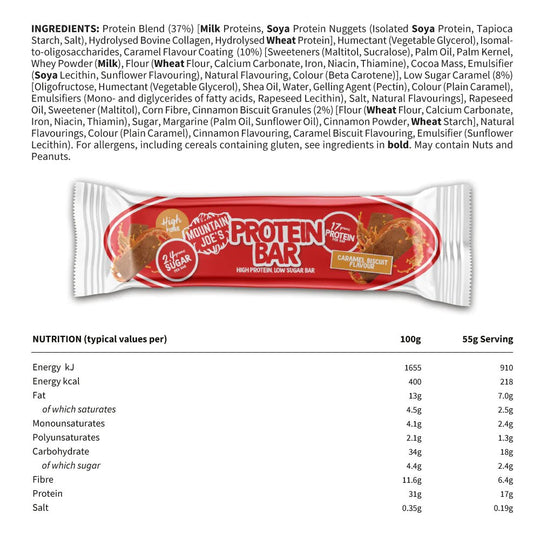 Mountain Joes Protein Bar - The Supps House LTD